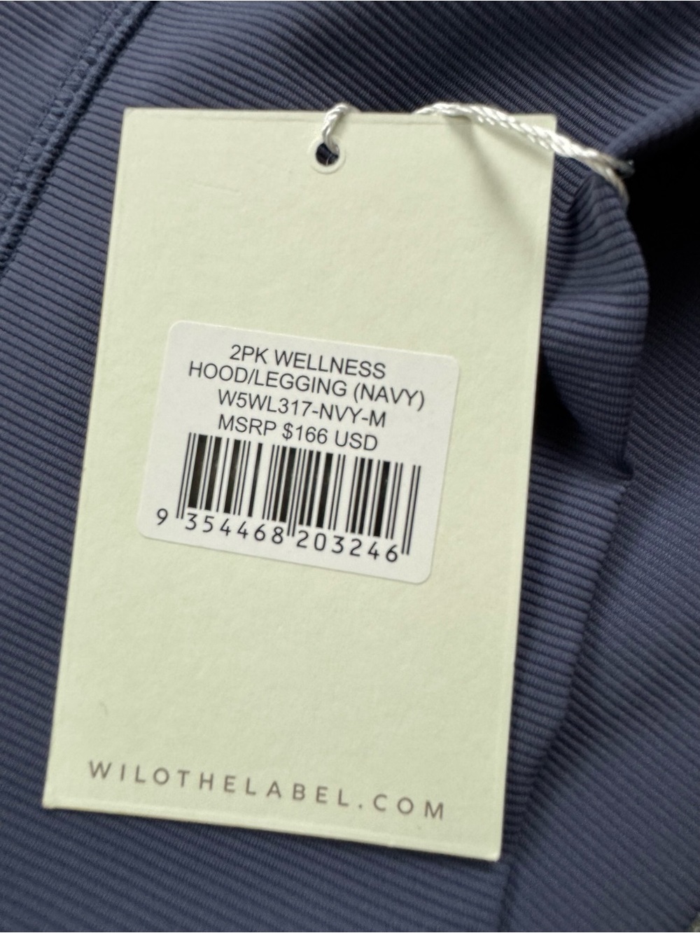 New WILO The Label Base Ribbed Leggings Size Medium lavender - Picture 7 of 8